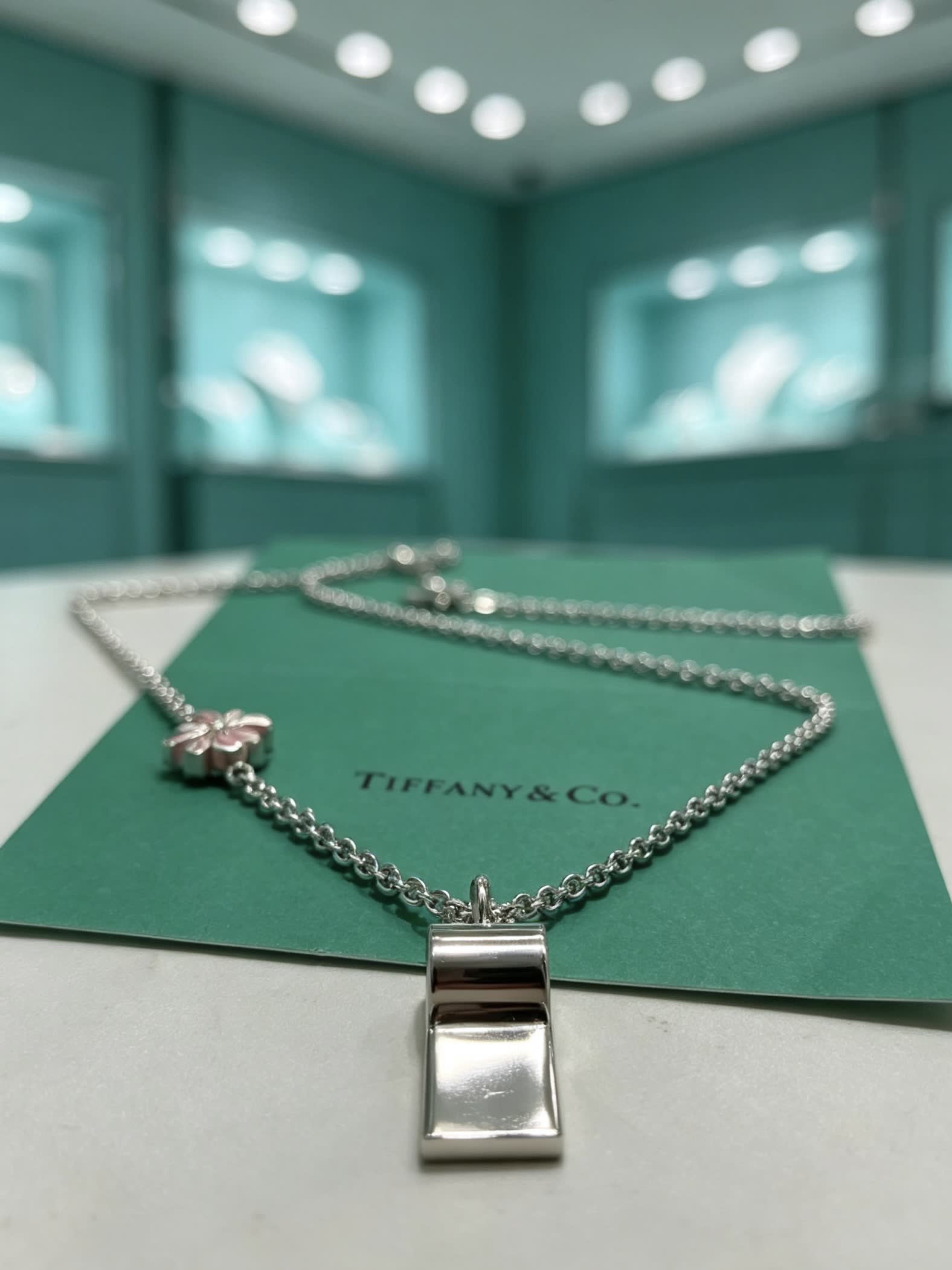 Tiffany & Co. Sterling Silver Whistle Necklace